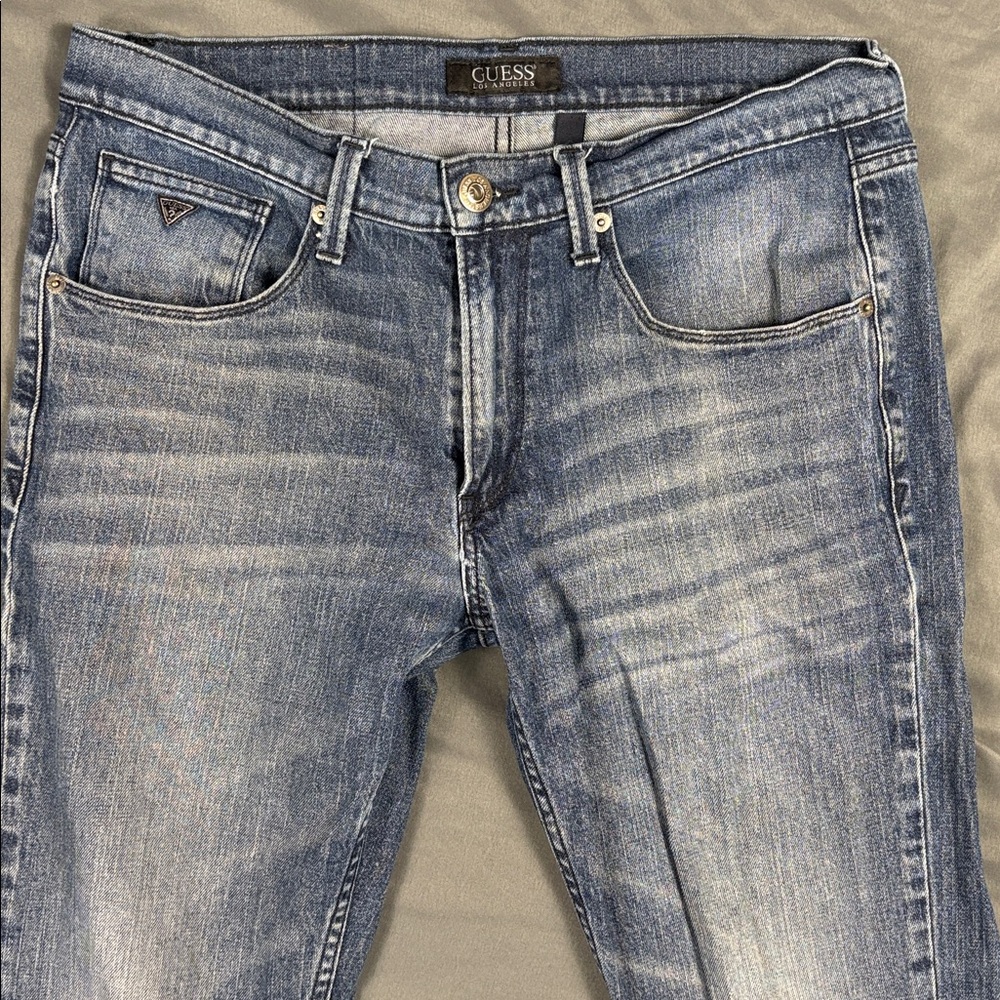 Guess Men's Vermont Slim Light Blue Jeans 34x32